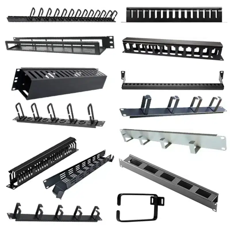 horizontal cable managements for server rack cabinet