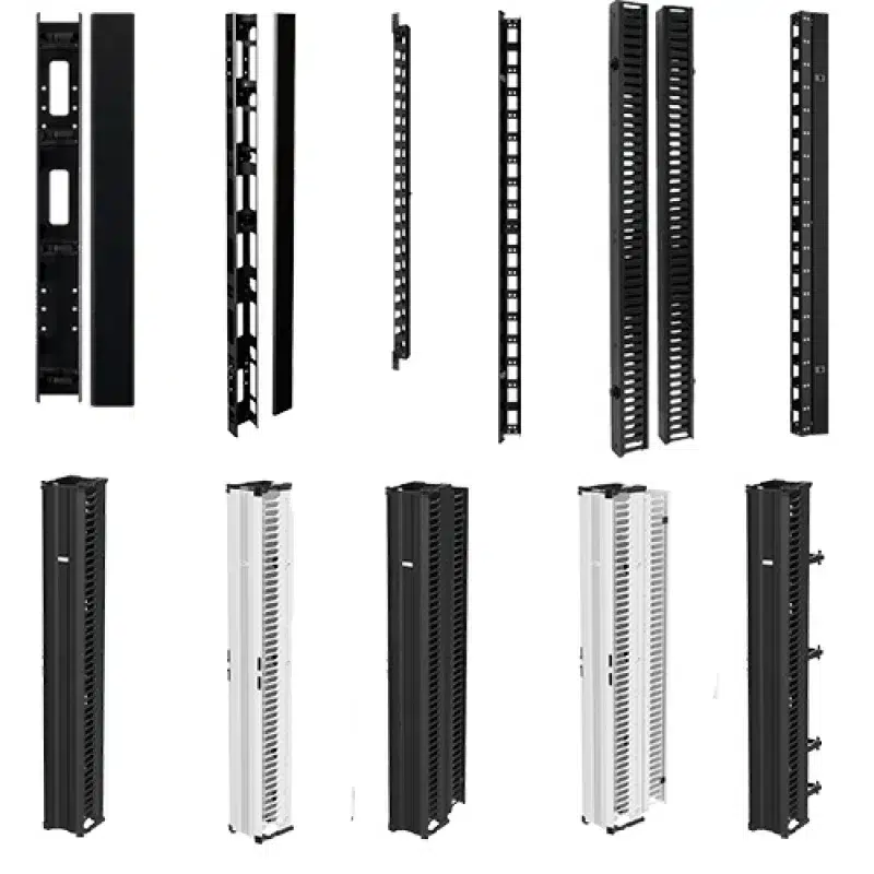 vertical cable management for server rack cabinet